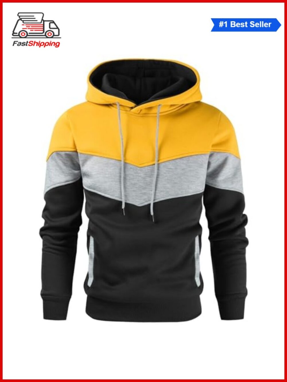 ✨ Gesean Men's Novelty Pullover Fleece Hoodie Casual Sweatshirt